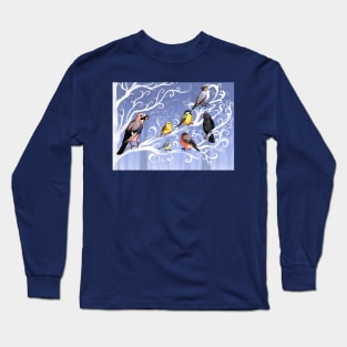 Winter Birds Long Sleeve T-Shirt